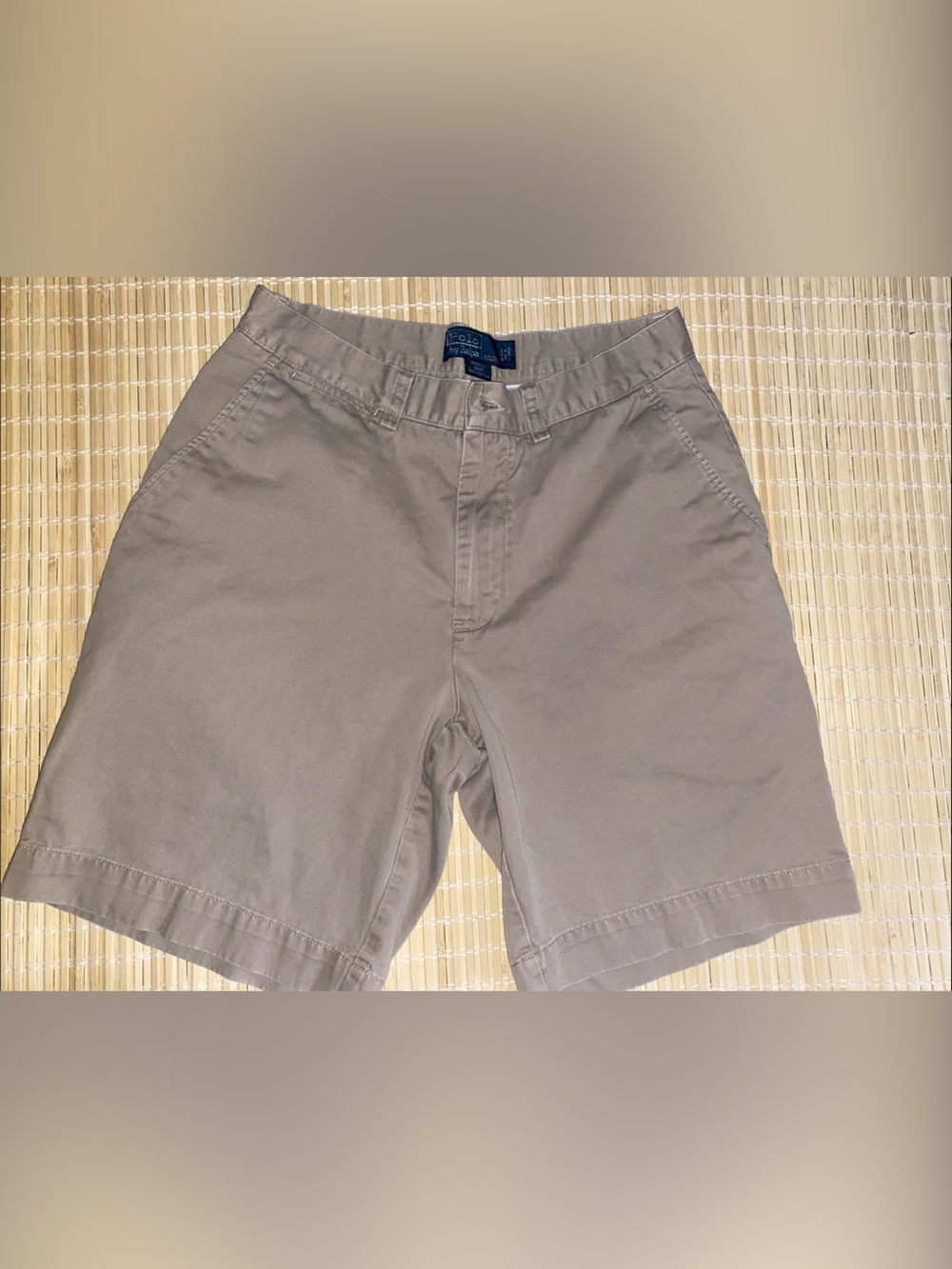 Polo by Ralph Lauren Men's Tan Flat-Front Shorts